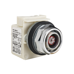 9001KP38LR – Head for pilot light, Harmony 9001K, metal, without cap, 30mm, LED red, 120V