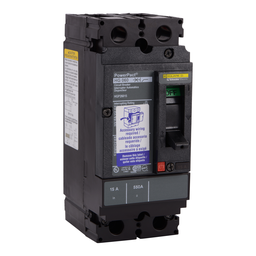 HGP26015 – Circuit breaker, PowerPacT H, 15A, 2 pole, 600VAC, 18kA, lugs, thermal magnetic, 80%