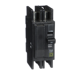 QOUR235 – Mini circuit breaker, QOU, 35A, 2 pole, 120/240VAC, 10kA, field reversible lugs
