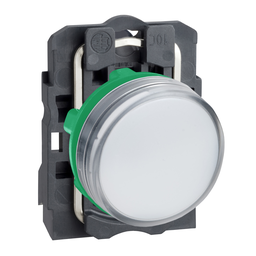 XB5AVCUST04 – Pilot light, complete, 110-120V, White