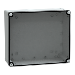 NSYTBP342912T – PC box IP66 IK08 RAL7035 Int.H325W275D120 Ext.H341W291D128 Transp.cover H20