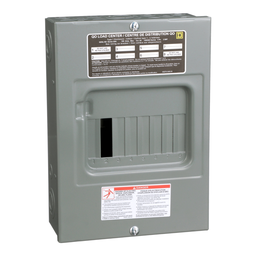 Square D QO6L100S 120/240 VAC 100 Amp 1-Phase 3-Wire 6-Circuit NEMA 1 Main Lug Load Center