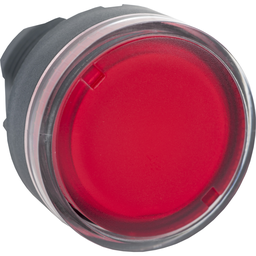 ZB5AW34 – Head for illuminated push button, Harmony XB5, plastic, flush, red, 22mm, spring return, plain lens for BA9s bulb