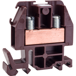 9080GRN6 – Terminal block, Linergy, box lug connector, brown colored block, 60A, 600 V