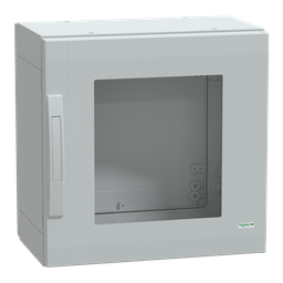 NSYPLA553TG – Floor standing polyester enclosure, Thalassa PLA, glazed door, completely sealed, 500x500x320mm, IP65, IK08