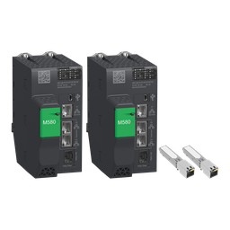 BMEH582040K – redundant processor kit, Modicon M580, 8MB, 61 Ethernet devices, 8 Remote I/O racks