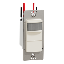SQR73101LA – Occupancy sensor, X Series, PIR, single pole, 1 way, light almond, matte finish
