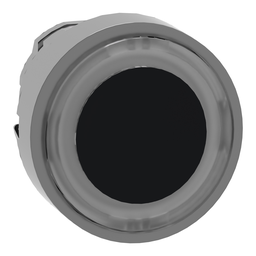 ZB4BW913 – Head for illuminated push button, Harmony XB4, metal, white flush, 22mm, universal LED, spring return, illuminated ring