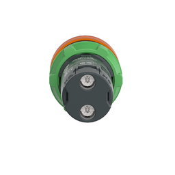 XB5EVM5 – Monolithic pilot light, Harmony XB5, grey plastic, orange, 22mm, universal LED, plain lens, 230…240V AC
