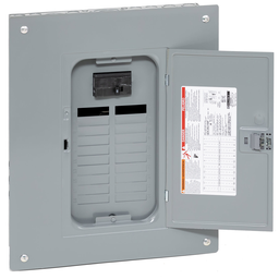 QO120M100PC – Load center, QO, 1 phase, 20 spaces, 24 circuits, 100A convertible main breaker, PoN, NEMA1, combo cover
