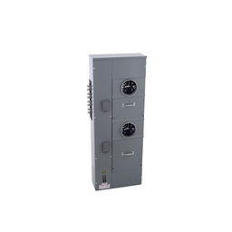 EZMT312225 – Branch unit, EZ Meter-Pak, 225A, 2 x 5 jaw sockets, 208Y/120VAC, test block bypass, ringed, 1200A Al/Cu busbar