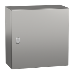 NSYS3X4420 – Wall mounted enclosure, PanelSeT S3X, stainless steel 304L, plain door, 400x400x200mm, IP66