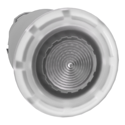 ZB4BW613 – Head for illuminated push button, Harmony XB4, white, mushroom 40mm, 22mm, latching, push pull to release, universal LED, unmarked