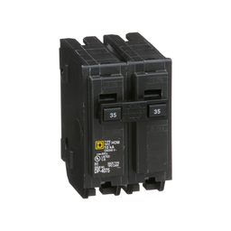 HOM235 – Mini circuit breaker, Homeline, 35A, 2 pole, 120/240VAC, 10kA AIR, standard type, plug in, UL
