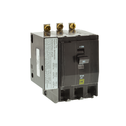 QOB3805274 – Mini circuit breaker, QO, 80A, 3 pole, 120/240VAC, 10kA, bolt on, AC shunt, ring
