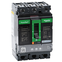 HDL36100CU31X – Circuit breaker, PowerPacT H, 100A, 3 pole, 600VAC, 14kA, lugs, Micrologic 3.2, 100%