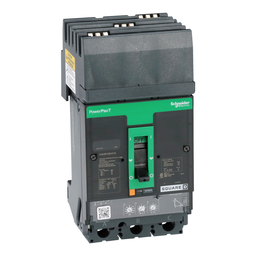 HJA36150U31X – Circuit breaker, PowerPacT H, 150A, 3 pole, 600VAC, 25kA, I-Line, Micrologic 3.2, 80%, ABC