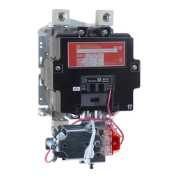 8903SVO11V02 – Contactor, Type S, multipole lighting, mechanically held, 200A, 3 pole, 110/120VAC 50/60Hz coil, open style