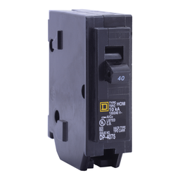 HOM140CP – Mini circuit breaker, Homeline, 40A, 1 pole, 120/240VAC, 10kA AIR, standard type, plug in, UL