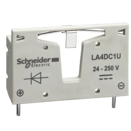 LA4DC1U – Suppressor module, TeSys Deca, diodes, 12 to 250VDC