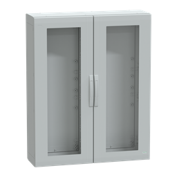 NSYPLA12103TG – Floor standing polyester enclosure, Thalassa PLA, glazed door, completely sealed, 1250x1000x320mm, IP65, IK08