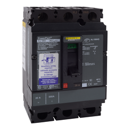 HJL36150CU31X – Circuit breaker, PowerPacT H, 150A, 3 pole, 600VAC, 25kA, lugs, Micrologic 3.2, 100%