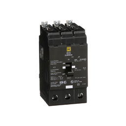 EJB36020 – Mini circuit breaker, E-Frame, 20A, 3 pole, 600Y/347VAC, 100kA max, bolt on