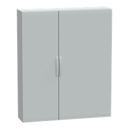 NSYPLA15123G – Floor standing polyester enclosure, Thalassa PLA, plain door, completely sealed, 1500x1250x320mm, IP65, IK10