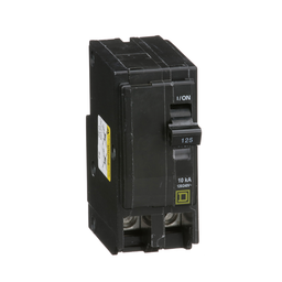 QO2125 – Mini circuit breaker, QO, 125A, 2 pole, 120/240VAC, 10kA, plug in