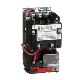 8536SAO12V02H308S – NEMA motor starter, Type S, nonreversing, Size 00, 9A, 2HP at 460VAC, up to 100kA SCCR, 3 phase, 3 pole, Motor Logic, 120VAC coil, open