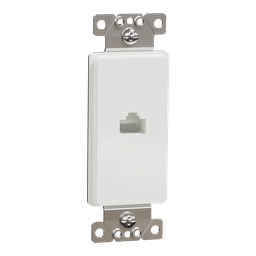 SQR87601WH – Data socket, X Series, RJ45, Cat 6, UPT, white, matte finish