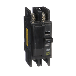 QOUQ235B – Mini circuit breaker, QOU, 35A, 2 pole, 120/240 VAC, 10kA, four point quick connect terminals, bulk pack