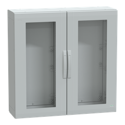 NSYPLA10103TG – Floor standing polyester enclosure, Thalassa PLA, glazed door, completely sealed, 1000x1000x320mm, IP65, IK08