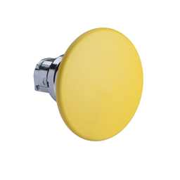 ZB4BR5 – Head for non illuminated pushbutton, Harmony XB4, mushroom 60mm, metal, yellow, 22mm, spring return