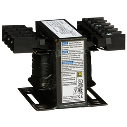 9070T50D19 – Transformer, Type T, industrial control, 50VA, 1 phase, 208/240/277/380/480V primary, 24V secondary, 55C rise