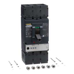 LJL36600U31X – Circuit breaker, PowerPacT L, 600A, 3 pole, 600VAC, 25kA, lugs, MicroLogic 3.3, 80%