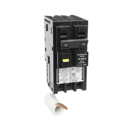 HOM225GFIC – Mini circuit breaker, Homeline, 25A, 2 pole, 120/240VAC, 10kA AIR, ground fault class A, plug in, UL