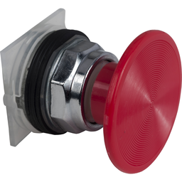 9001KR25R – Head for spring return push button, Harmony 9001K, metal, mushroom 57mm, red, 30mm