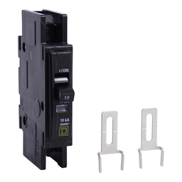 QOUR1305283 – Mini circuit breaker, QOU, 30A, 1 pole, 120/240 VAC, 22kA, field reversible lugs, ring terminal