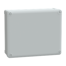 NSYTBS29248 – ABS box IP66 IK07 RAL7035 Int.H275W225D80 Ext.H291W241D88 Opaque cover H20