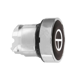 ZB4BA245 – Head for illuminated push button, Harmony XB4, metal, black flush, 22mm, spring return, white marked T