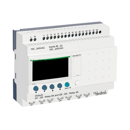 SR3B261FU – modular smart relay, Zelio Logic SR2 SR3, 26 IO, 100 to 240V AC, clock, display