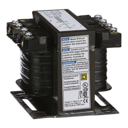 9070T100D4 – Transformer, Type T, industrial control, 100VA, 1 phase, 277V primary, 120V secondary, 55C rise