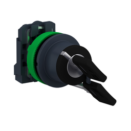 XB5FG41 – Selector switch, Harmony XB5, flush mounted sw. key 455 2 pos stay put key release L/R 1 NO screw