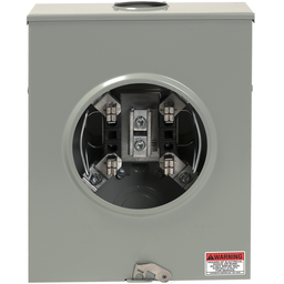 UHTRS212B – Meter socket, ringless, 1 phase, 3 wire, 4 jaws, Series A, horn bypass, no jaw release