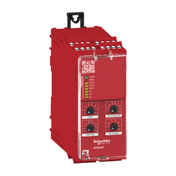 XPSUAT13A3AP – safety module, Harmony XPSU, Cat4, features XPSUAK with delayed outputs, 24V AC or DC, screw