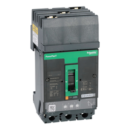 HGA36100U31X – Circuit breaker, PowerPacT H, 100A, 3 pole, 600VAC, 18kA, I-Line, Micrologic 3.2, 80%, ABC