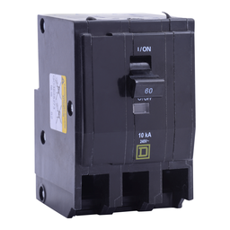 QO3705273 – Mini circuit breaker, QO, 70A, 3 pole, 120/240VAC, 10kA, plug in, ring
