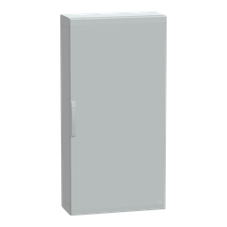 NSYPLA1573G – Floor standing polyester enclosure, Thalassa PLA, plain door, completely sealed, 1500x750x320mm, IP65, IK10