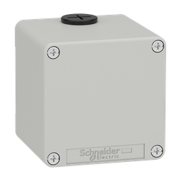 XAPD14 – Die cast empty control station, Harmony XAP, XB2 SL, zinc alloy, grey, M20, undrilled, 80x80x77mm, UL cULus